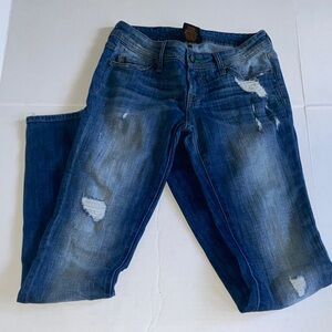 Genetic Denim Women's Distressed Blue Skinny Jeans size 25